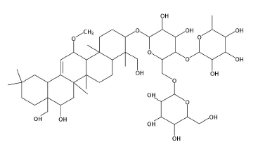 (3β,4α,11α,16β)-16,23,28-Trihydroxy-11-methoxyolean-12-en-3-yl O-6-deoxy-α-L-mannopyranosyl-(1→4)-O-[β-D-glucopyranosyl- (1→6)]-β-D-glucopyranoside