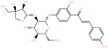 异甘草素-4'-O-芹糖(1→2）葡萄糖苷