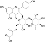 Kaempferol 3-O-(2''-O-α-rhamnosyl-6''-O-malonyl)-β-glucoside