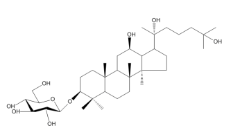 3-O-β-D-吡喃葡萄糖基-3β,12β,20(R),25-四羟基达玛烷
