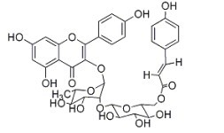 3-O-{2-O-[6-O-(p羟基-反-香豆酰)-葡萄糖基]-鼠李糖基}山奈酚