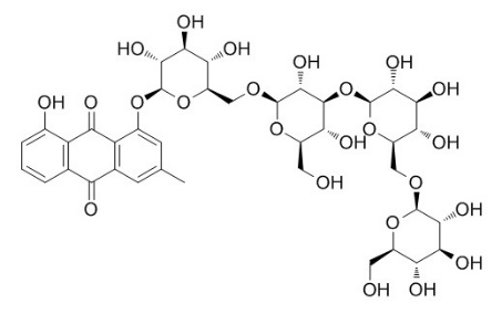 Chrysophanol tetraglucoside
